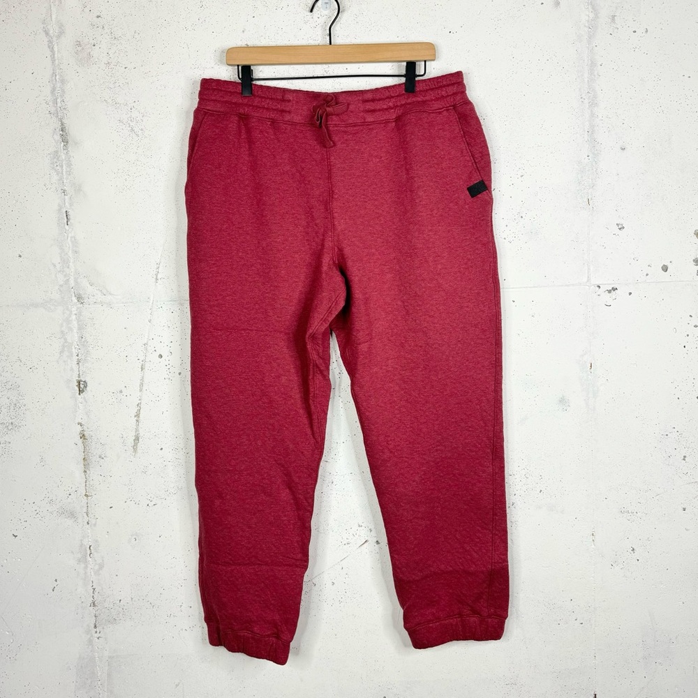 Lahgo Lunya Red Pants Mens Restore Double Faced Sweatpant Joggers Size XL